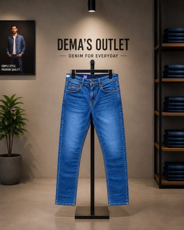 Mid Blue Slim Fit Denim