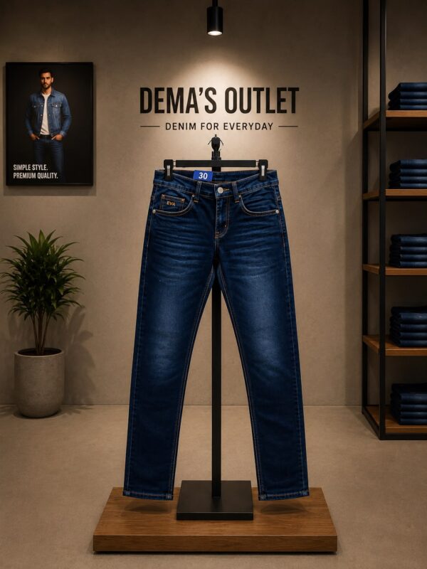 Dark Blue Slim Fit Denim