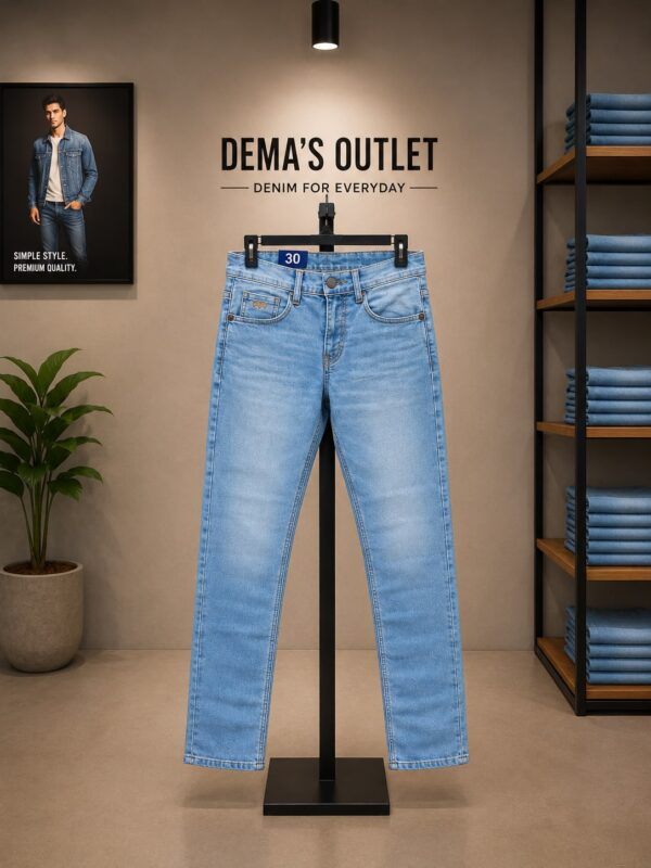 Slim Fit Denim – Light Blue